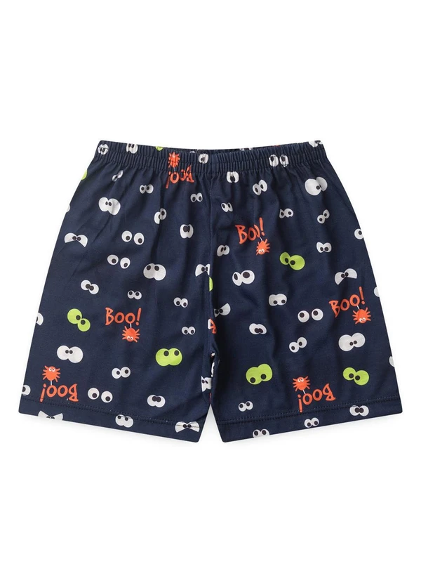 Atelie da Crianca - Pijama Masculino Verão Esqueleto Boo Azul 3