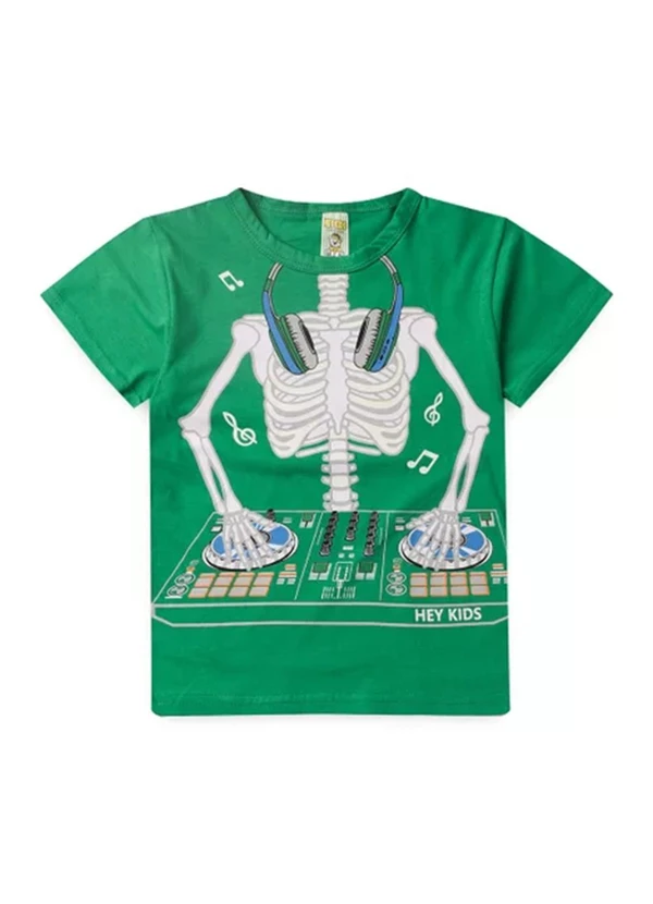 Atelie da Crianca - Pijama Masculino Verão Esqueleto Verde 3