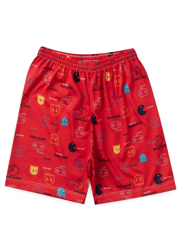 Atelie da Crianca - Pijama Masculino Verão Game Over Azul 3