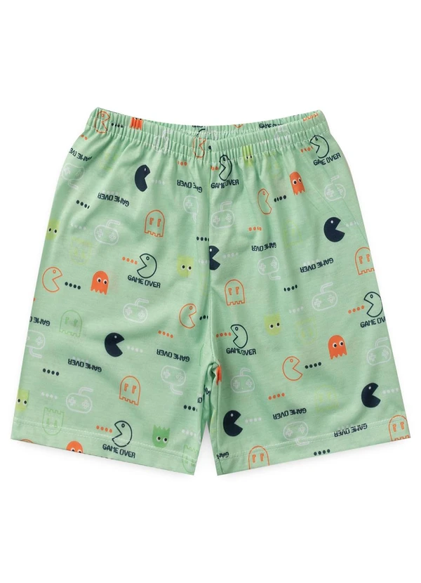 Atelie da Crianca - Pijama Masculino Verão Game Over Branco 3