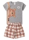 Atelie da Crianca - Pijama Masculino Verão Hi Friend Cinza - variação: Cinza