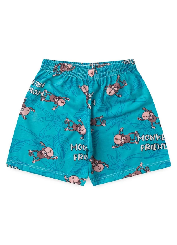 Atelie da Crianca - Pijama Masculino Verão Macaco Amarelo 3