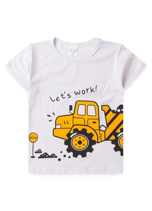 Atelie da Crianca - Pijama Masculino Verão Máquina Branco - ATELIE DA CRIANCA