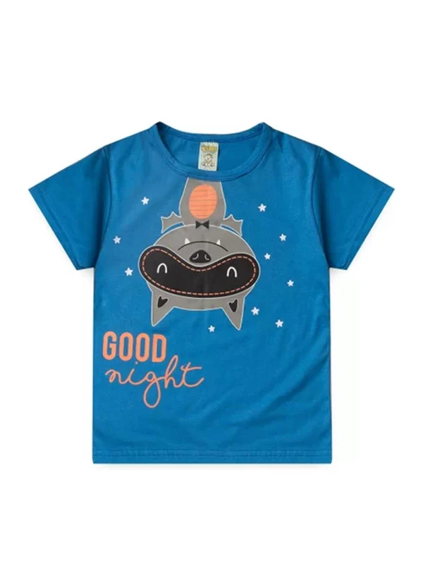 Atelie da Crianca - Pijama Masculino Verão Morcego Azul 3