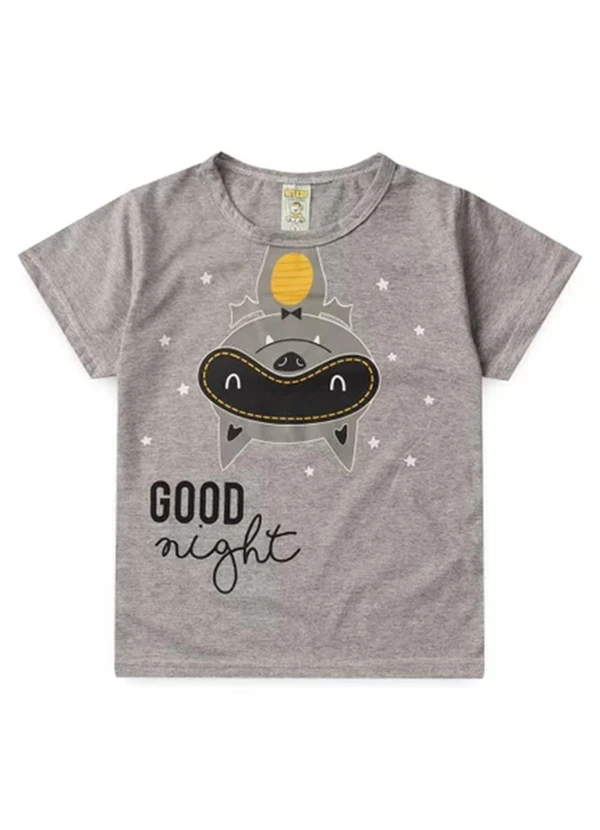 Atelie da Crianca - Pijama Masculino Verão Morcego Cinza 3