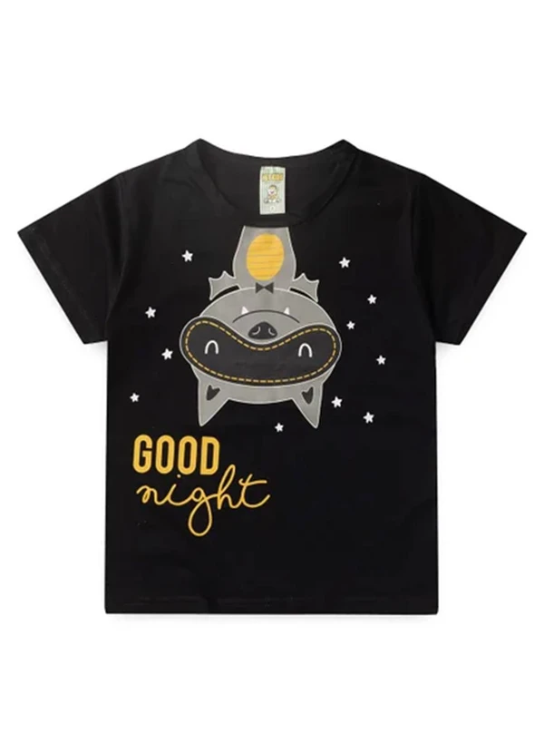 Atelie da Crianca - Pijama Masculino Verão Morcego Preto 3