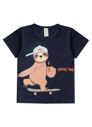 Atelie da Crianca - Pijama Masculino Verão Preguiça Skate Azul - ATELIE DA CRIANCA