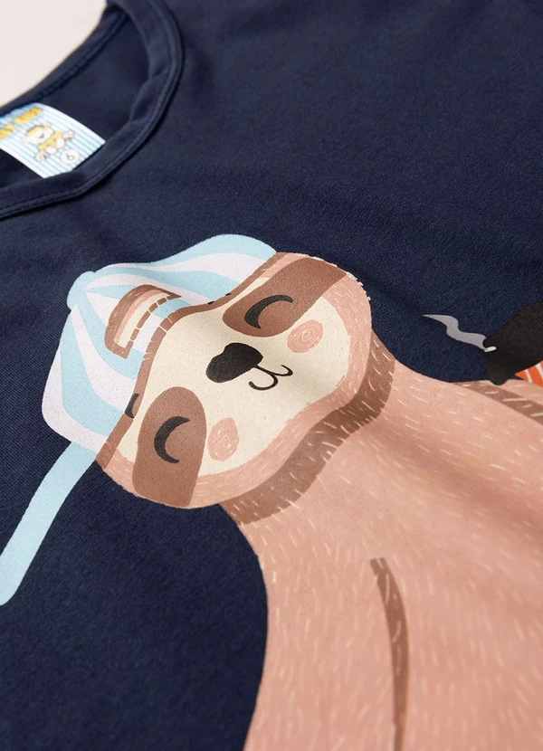 Atelie da Crianca - Pijama Masculino Verão Preguiça Skate Azul 4