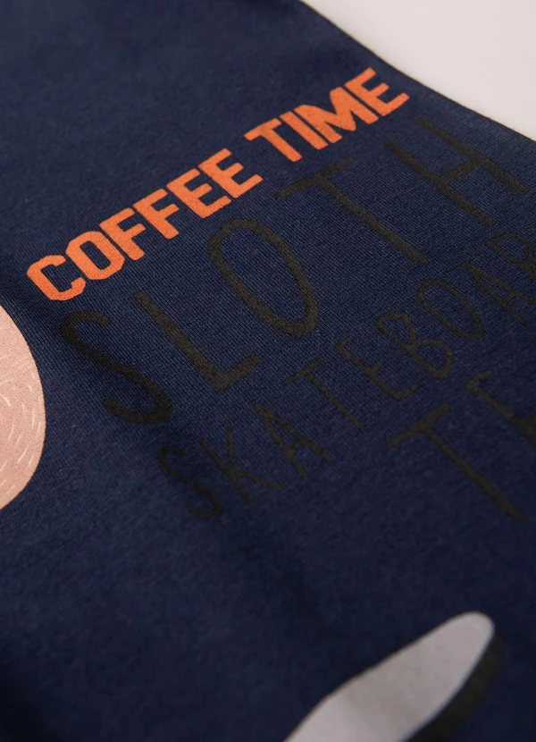 Atelie da Crianca - Pijama Masculino Verão Preguiça Skate Azul 5