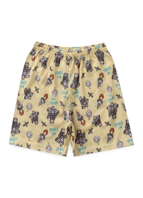 Atelie da Crianca - Pijama Masculino Verão Space Fun Azul Claro 4