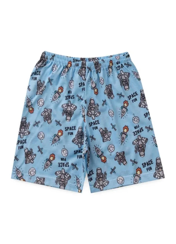 Atelie da Crianca - Pijama Masculino Verão Space Fun Azul Escuro 4