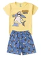 Atelie da Crianca - Pijama Masculino Verão Tubarão Cinza - variação: Amarelo