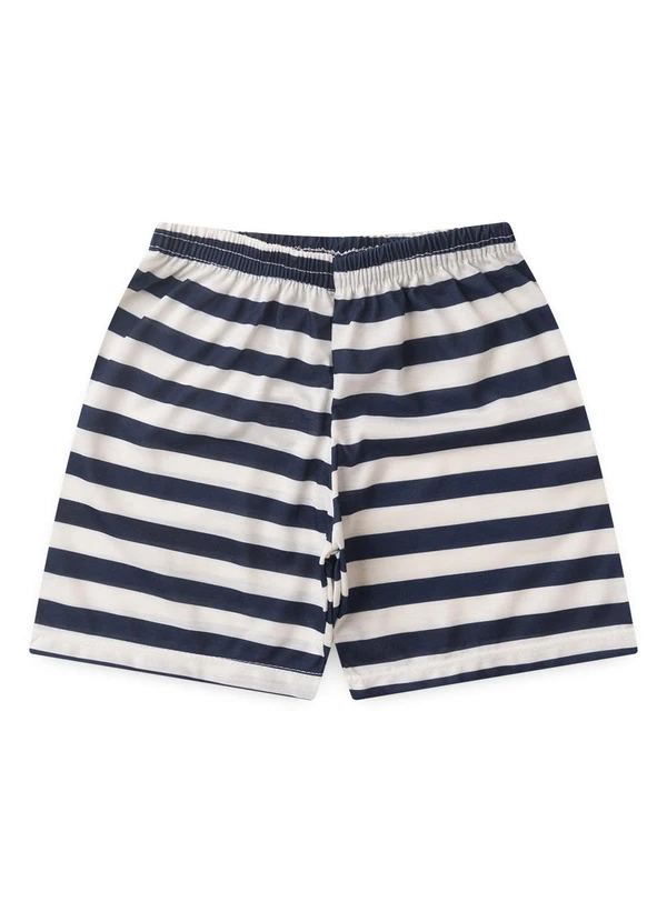 Atelie da Crianca - Pijama Masculino Verão Urso Touca Azul 3