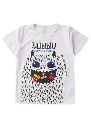 Atelie da Crianca - Pijama Masculino Verão Yummy Branco - ATELIE DA CRIANCA