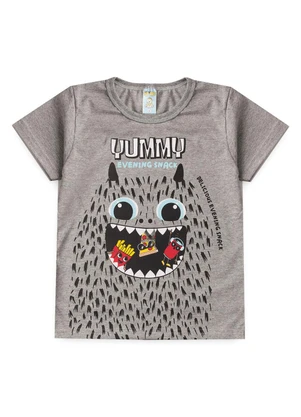 Atelie da Crianca - Pijama Masculino Verão Yummy Cinza - ATELIE DA CRIANCA