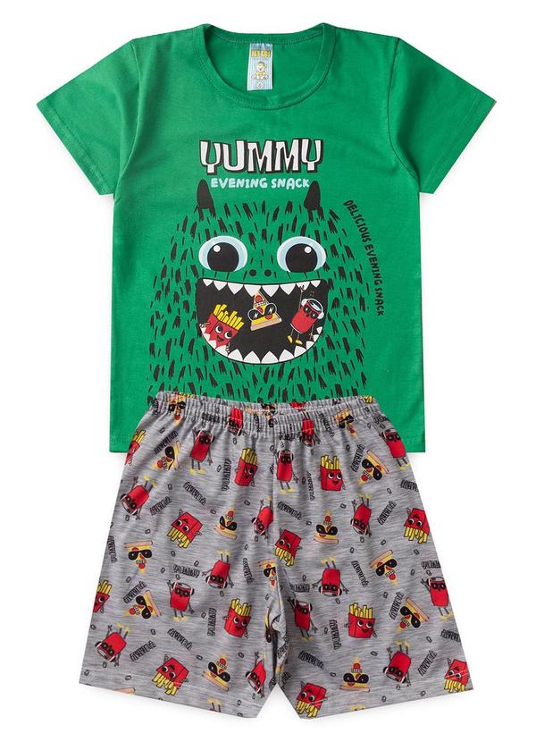 Atelie da Crianca - Pijama Masculino Verão Yummy Verde
