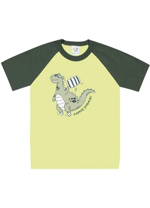 Pulla Bulla - Pijama Meia Malha Verde - PULLA BULLA