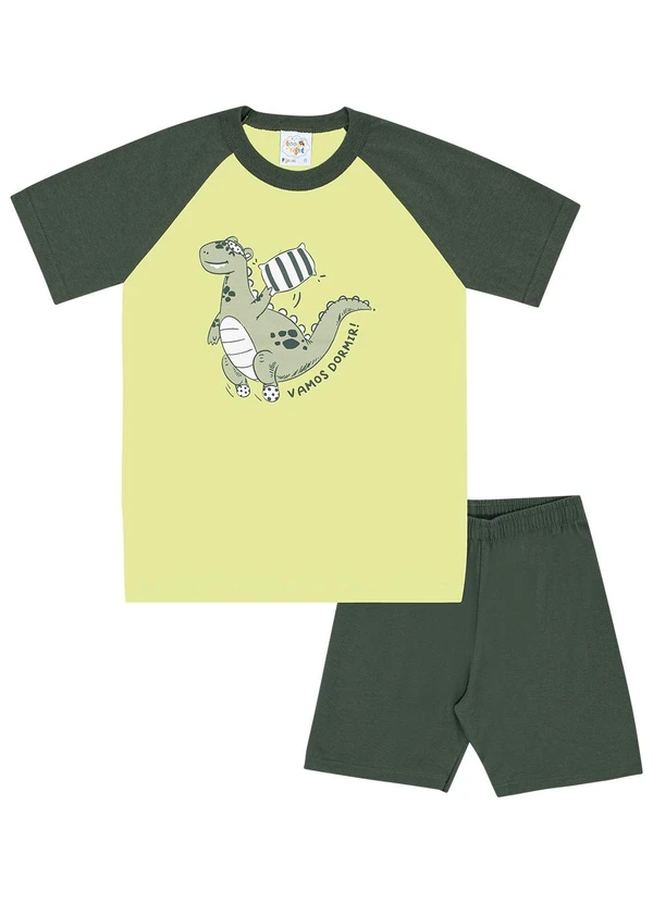 Pulla Bulla - Pijama Meia Malha Verde