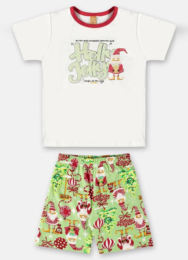 Up Baby - Pijama Natalino Menino Infantil Branco 2