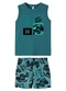 Malwee Kids - Pijama Off Road Adventure Bege - variação: Azul Petróleo