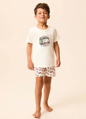 Malwee Kids - Pijama Pizza Planet Disney Pixar® Off White - MALWEE KIDS