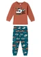Malwee Kids - Pijama que Brilha Basquete & Diversão Off White - variação: Terracota