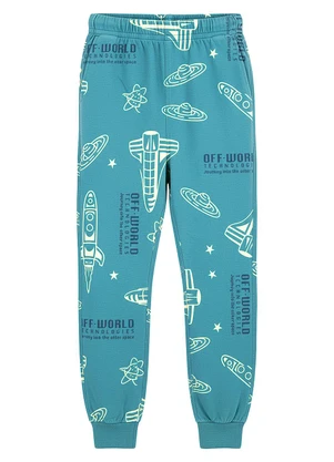 Malwee Kids - Pijama Ready For Space que Brilha NoVerde Água - MALWEE KIDS