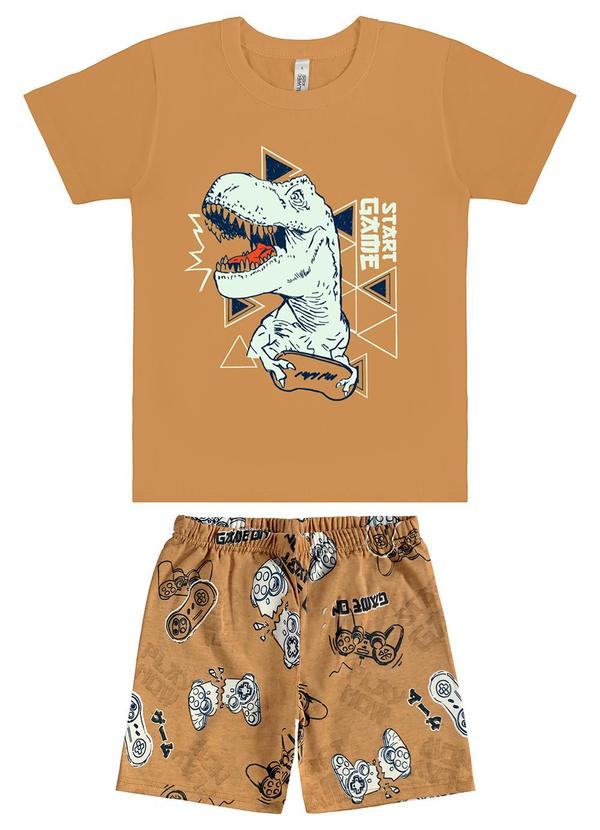 Malwee Kids - Pijama Start Game que Brilha no Escuro Amarelo Mo 2