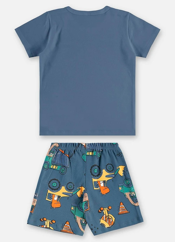 Up Baby - Pijama Suedine Infantil Masculino Azul 3