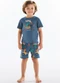Up Baby - Pijama Camiseta e Bermuda Infantil Azul - variação: Azul