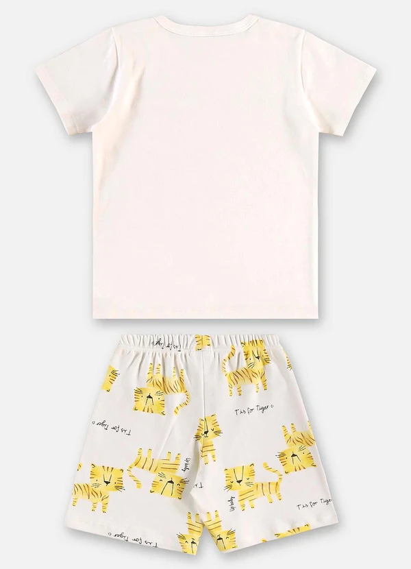 Up Baby - Pijama Suedine Infantil Masculino Bege 3