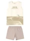 Malwee Kids - Pijama Sunset Ride Branco - variação: Off White