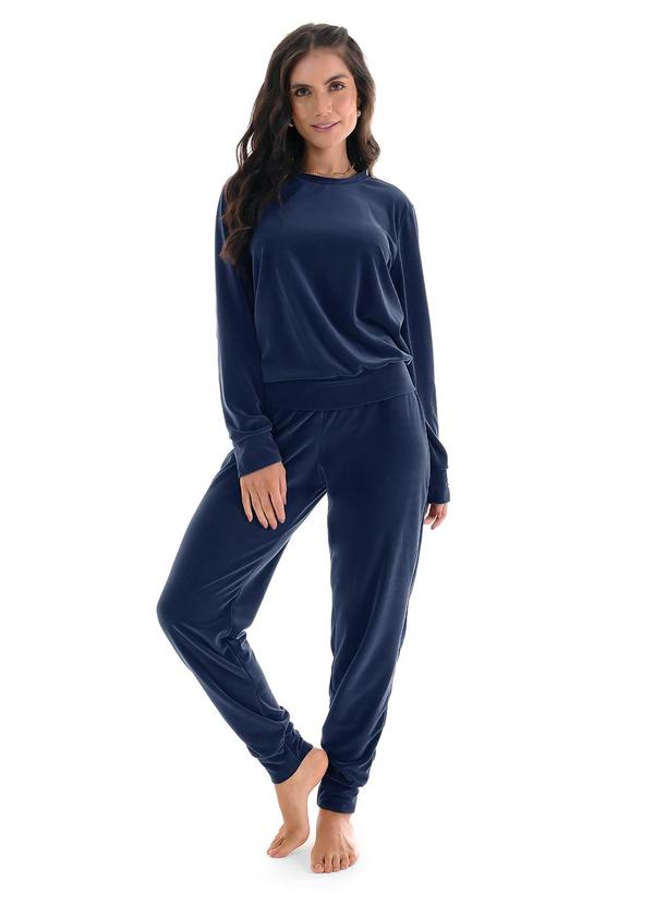 Zee Rucci - Conjunto Plush com Punhos Navy