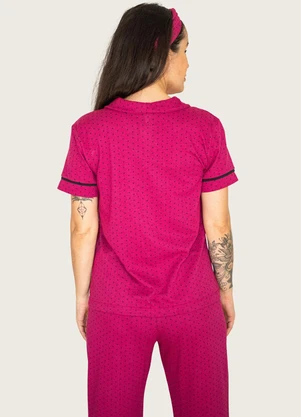 Piante Pijamas - Pijama Americano Calça Algodão Rosa - PIANTE PIJAMAS