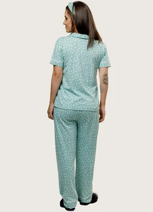 Piante Pijamas - Pijama Americano Calça Algodão Verde - PIANTE PIJAMAS