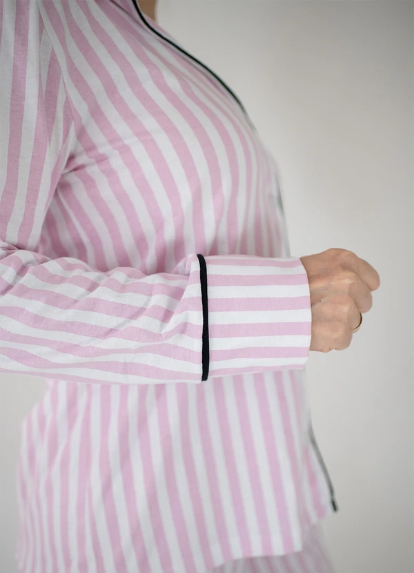 Piante Pijamas - Pijama Americano Longo Algodão Amanda Rosa 7