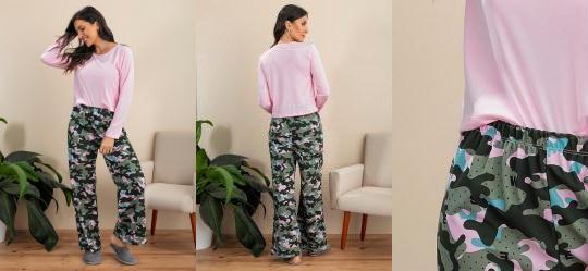Pijama Camuflado em Malha