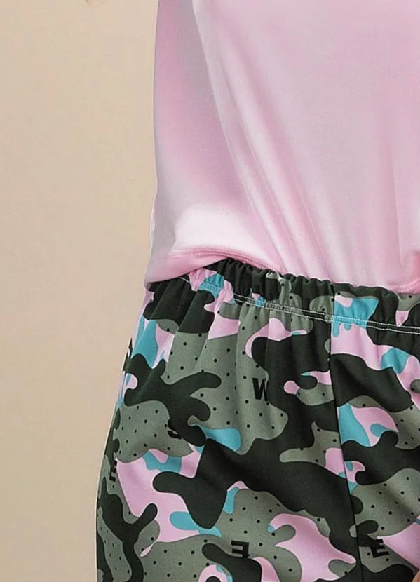 Alma Dolce - Pijama Camuflado em Malha 3