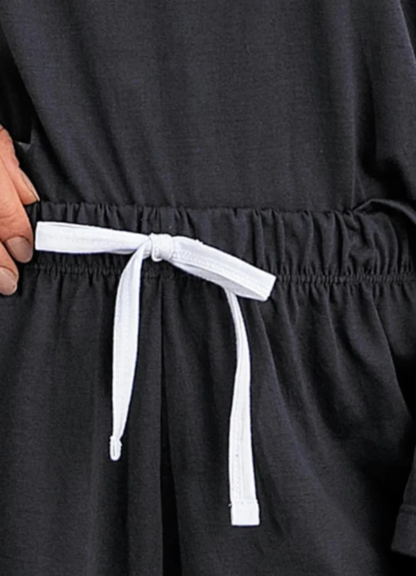 Alma Dolce - Pijama Cinza em Malha de Poliéster 9