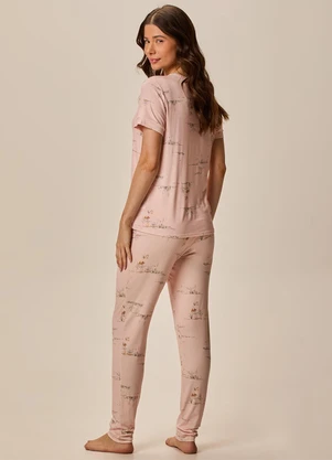 Malwee - Pijama Cisne Carrot em Malha Essence Coral - MALWEE