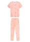 Malwee - Pijama Cisne Carrot em Malha Essence Coral - variação: Coral