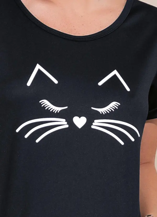 Alma Dolce - Pijama com Estampa Pink e Preto 4