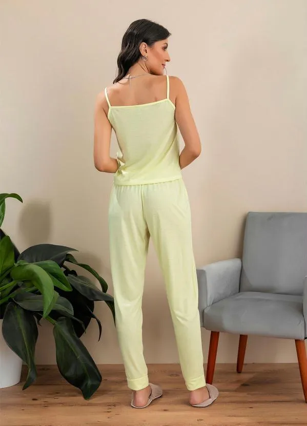 Alma Dolce - Pijama de Alcinha Amarelo 2