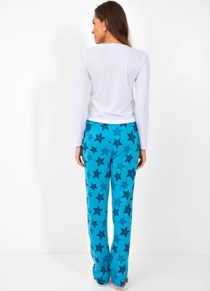 Alma Dolce - Pijama Estrelas em Malha - ALMA DOLCE