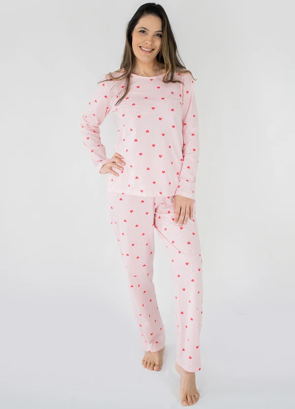 Piante Pijamas - Pijama Feminino Básico Algodão Melissa Bege