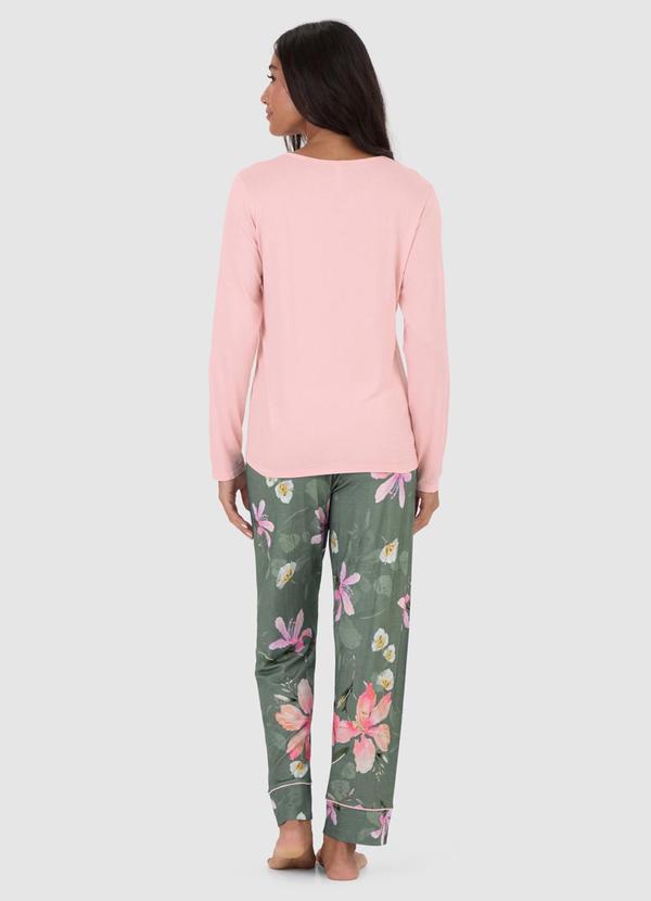 Malwee - Pijama Floral Feminino Rosa 2