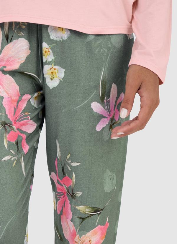 Malwee - Pijama Floral Feminino Rosa 3