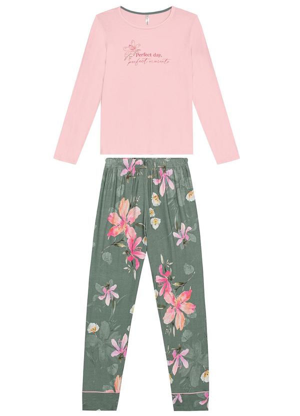 Malwee - Pijama Floral Feminino Rosa 4