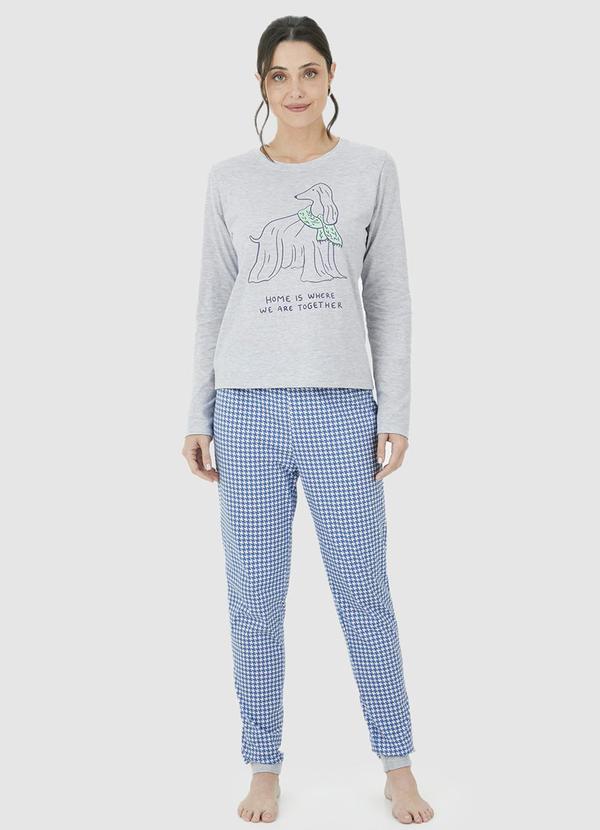 Malwee - Pijama Home Is Where We Are Together Cinza