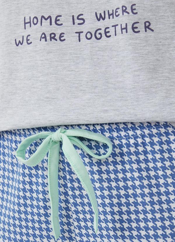 Malwee - Pijama Home Is Where We Are Together  Cinza 3